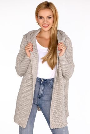 Dalena Beige sweter (kolor beżowy, rozmiar one size)