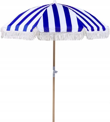 Beliani Parasol Ogrodowy Składany 150cm Niebieski 1646771865