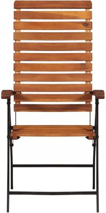 Elior Vidaxl Rozkładane Krzesła Ogrodowe 2Szt. Lite Drewno Akacjowe Qmz12K9