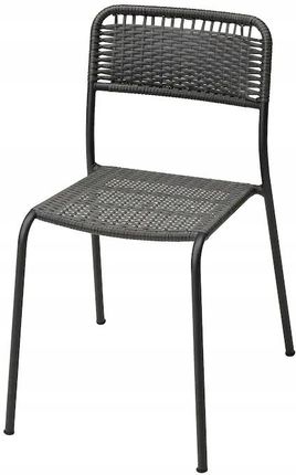 Ikea Viholmen Krzesło Ogrodowe Ciemnoszary 20463301