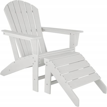Tectake Krzesło Ogrodowe Biały 404610