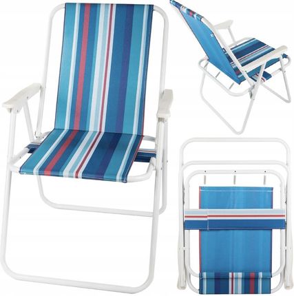 Verk Group Krzesło Ogrodowe Plażowe Turystyczne Przenośne 14414