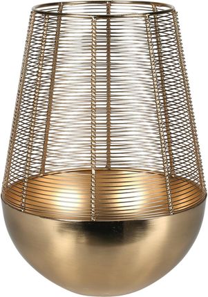 Home Styling Collection Złoty Lampion Na Świeczkę Metalowy A98806220