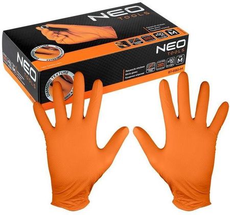 Neo Rękawiczki Nitrylowe Pomarańczowe 50szt. Rozmiar Xl 97-690-Xl