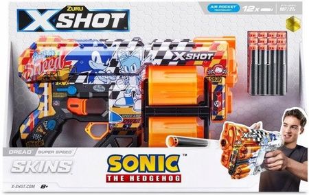 Zuru X-Shot Wyrzutnia Skins Dread Sonic 12 Strzałek Super Speed