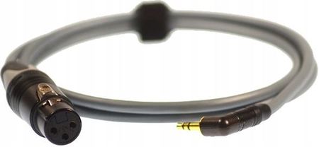 Kabel Mikrofonowy Dslr 3-Pin Xlr Żeński Do 3,5mm Kątowy Mini Jack Van Damme