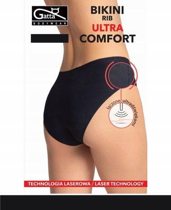 Gatta Bikini Rib Ultra Comfort Majtki k.:Black