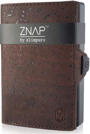 Slimpuro ZNAP, cienki portfel, 8 kart, kieszonka na monety, 8,9 x 1,5 x 6,3 cm (szer. x wys. x gł.), ochrona RFID