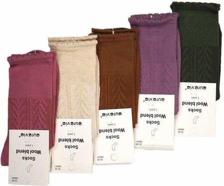 Skarpety zimowe premium delikatne 5 par35-38 AuraVia Skarpetki wełna alpaka