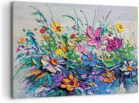 Arttor Foto obraz na płótnie Canvas 100x70 Kwiaty Salon Sypialnia na ścianę Duży (AA100X704521)