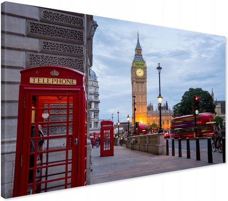 Printedwall Obraz na płótnie Londyn Big Ben Anglia Nowoczesny na ścianę 100x70 