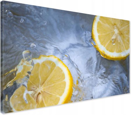Printedwall Obraz na płótnie cytryny owoce Nowoczesny na ścianę 70x50 