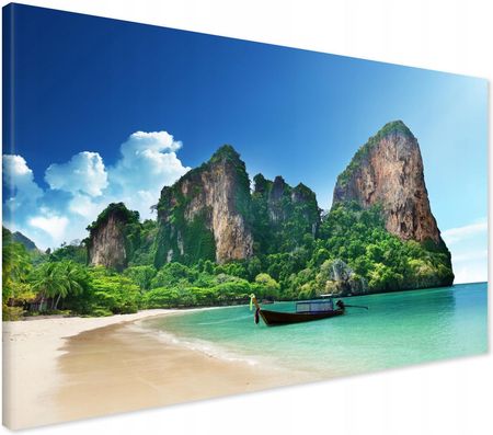 Printedwall Obraz na płótnie Azja wyspa plaża morze Nowoczesny na ścianę 70x50 