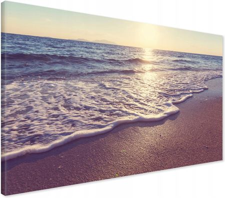 Printedwall Obraz na płótnie plaża morze Nowoczesny na ścianę 100x70 