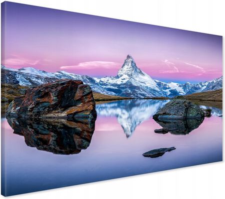 Printedwall Obraz na płótnie lodowiec góry Nowoczesny na ścianę 70x50 