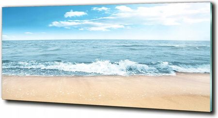 Tulup Drukowany obraz na szkle Plaża 125x50 