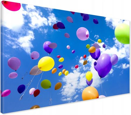Printedwall Obraz na płótnie niebo balony Nowoczesny na ścianę 70x50 