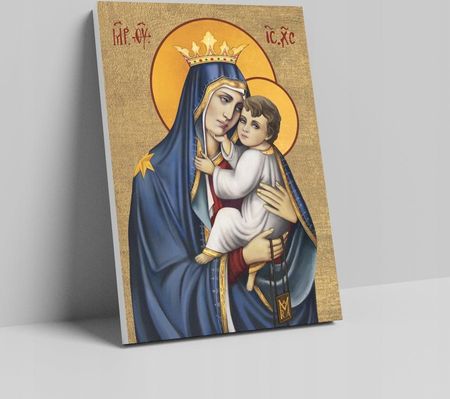 Obraz Matka Boża Szkaplerzna 40 x 30 cm płótno (CANV0740)