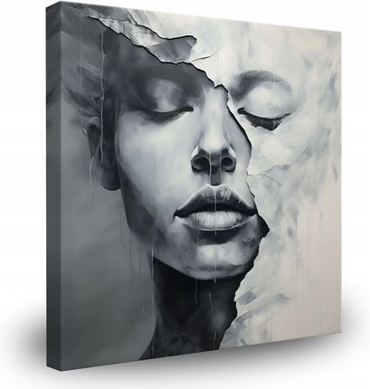 Muralo Obraz Canvas Do Sypialni Kobiecy Portret Abstrakcja Beton 70x70 (MF10000284C7070)
