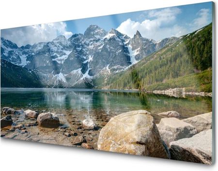 Tulup Obraz na Szkle Góry Las Jezioro Tatry 120x60 