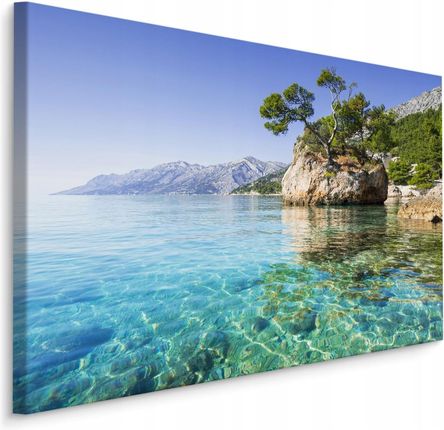 Muralo Obraz do salonu morze w Chorwacji widok 3D 120x80 (ML_663_C12080)