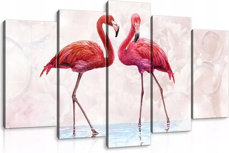Consalnet Obraz Na Płótnie Canvas 100x60 Różowe Flamingi (PS10199S17)