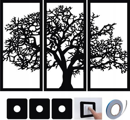 Obraz ażurowy drzewo dekoracja panele ścienne 3D obraz drzewo gałęzie 10