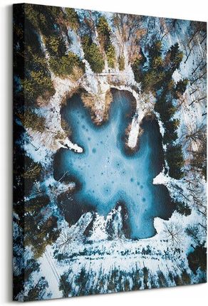 Pyramid International Zimowe jezioro obraz na płótnie 40x50 cm (CHI3374)