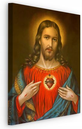 Muralo Obraz Święty Canvas Jezus Chrystus Serce 40x50 (MF10000131C4050)