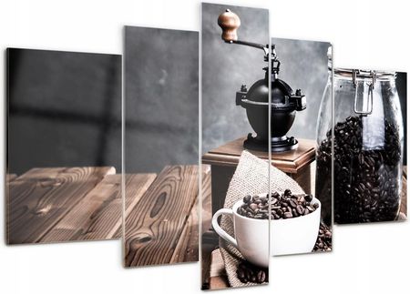 Tulup Obraz szklany tryptyk na ścianę Młynek do kawy (PLOSP170X100F96066762)