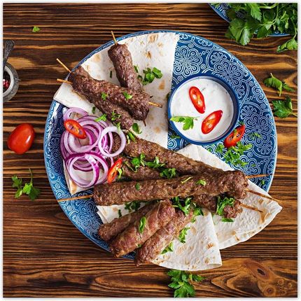 Zesmakiem Plakaty 50x50 Turecki kebab Jedzenie (H8363Z_PL1K_50X50CM)