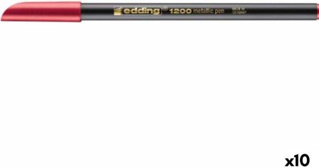 Edding Marker/Mazak 1200 Metaliczny Czerwony 10Szt.