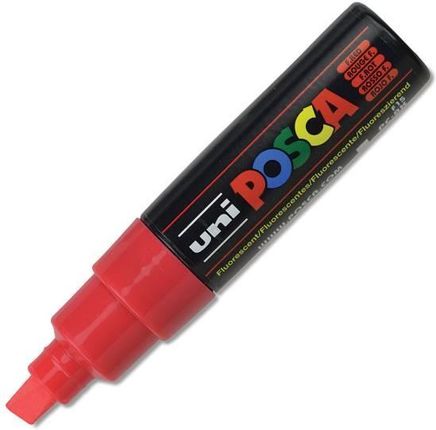 Uni Posca Pc-8K Marker Czerwony Z Farbą Fluorescencyjną 8Mm