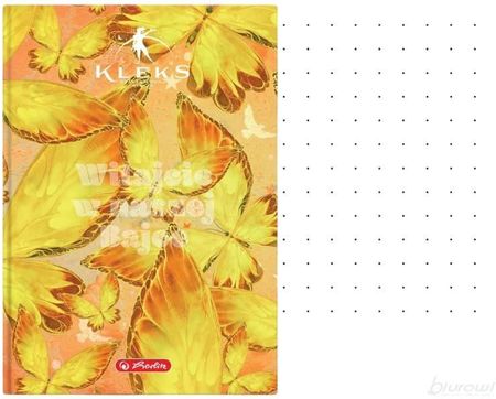 Herlitz Brulion B5 Kleks Raptularz 96 Kartek W Kropki Żółte Motyle