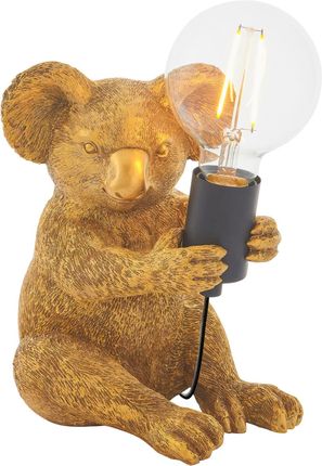Light& Stołowa Lampa Koala L&-195082 Hampton Do Sypialni Złota Czarna (L195082)