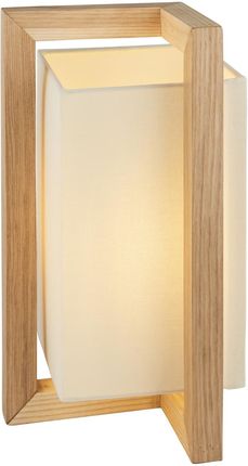 Light& Skandynawska Lampa Stołowa L&-193047 Cube Drewniana Ecru (L193047)