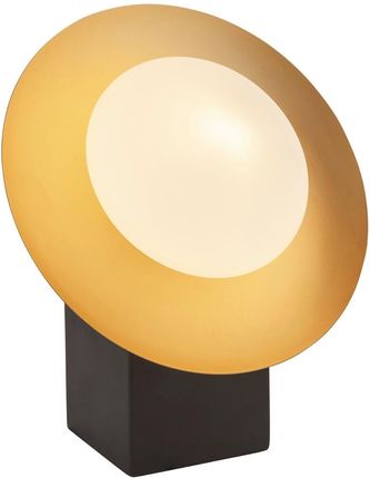 Light& Stołowa Lampa Modernistyczna L&-192038 Okrągła Złota Brązowa (L192038)