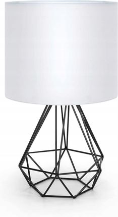 Aigostar Lampa Stołowa Mała Z Metalową Podstawą, Biały Abażur E14 (8433325212551)