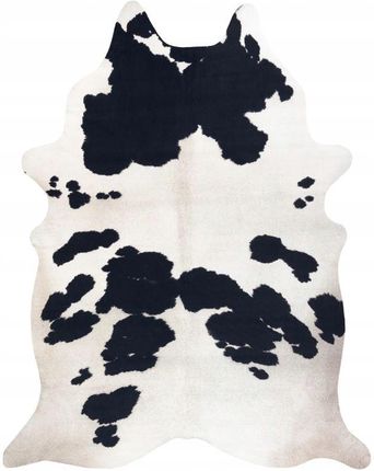 Dywany Łuszczów Dywan Sztuczna Skóra Krowa czarno-biała 155x195 cm