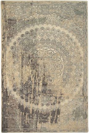 80x120 cm Wełniany Dywan Isfahan Lidius Piaskowy Do Pokoju Gościnnego