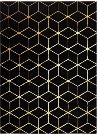 Hakano Mosse Hexagon 2 Chodnik (60x250) Czarny