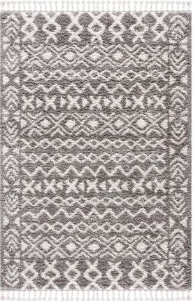 Family Fabrics Dywan Nowoczesny Berber Shaggy 514 Szary 100X300