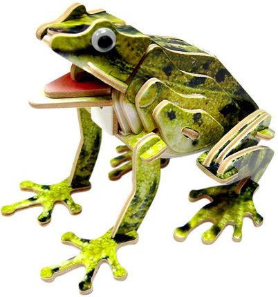 Sea-Land Puzzle Drewnianeprzestrzenne 3D Żaba Ropucha Kumka - Ceny