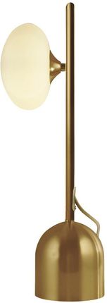 Searchlight Eu94040-1Go Pebble Lampa Stołowa - Złoty Biały Oval Szkło (SRCEU940401GO)