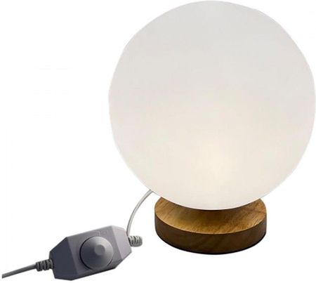 Dkd Home Decor Lampa Stołowa Naturalny Drewno Polietylen Aluminium Biały (20 X 20 23 Cm) (S3042227)