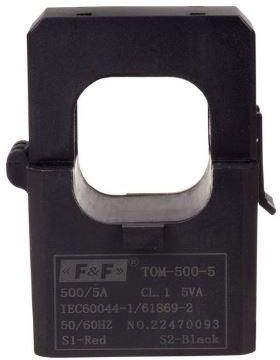 F&F Pabianice Miniaturowy Przekładnik Prądowy Z Odpinanym Rdzeniem 500/5A 1,5Va Tom-500-5 (Tom5005)