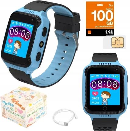 Smartwatch Dla Dzieci Zegarek Gps Kroki Sen + Sim