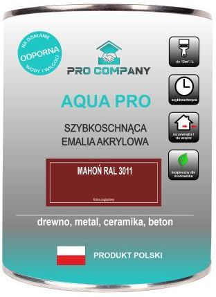 Pro Company Aqua Pro Emalia Szybkoschnąca 0,8L Mahoń