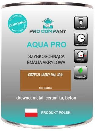 Pro Company Aqua Pro Emalia Szybkoschnąca 0,8L Orzech Jasny