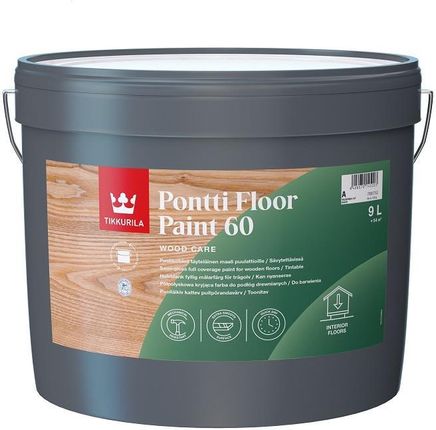 Tikkurila Pontti Floor Paint 60 Baza A 9L Półpołysk